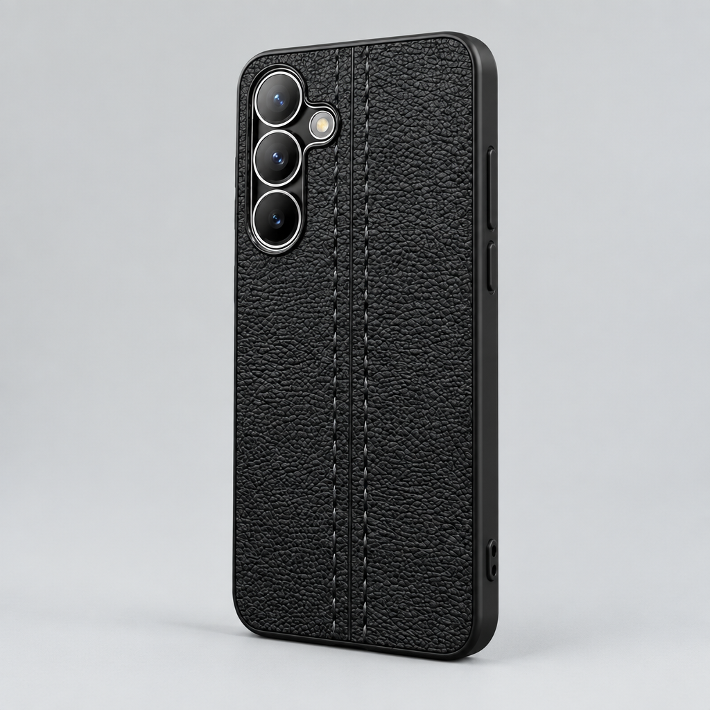Samsung Galaxy S24/S25 Leather-Texture Back Case