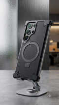 GATSBASE MagSafe Leather Kickstand Case for Samsung Galaxy S24 Ultra / S25 Ultra / S26 Ultra