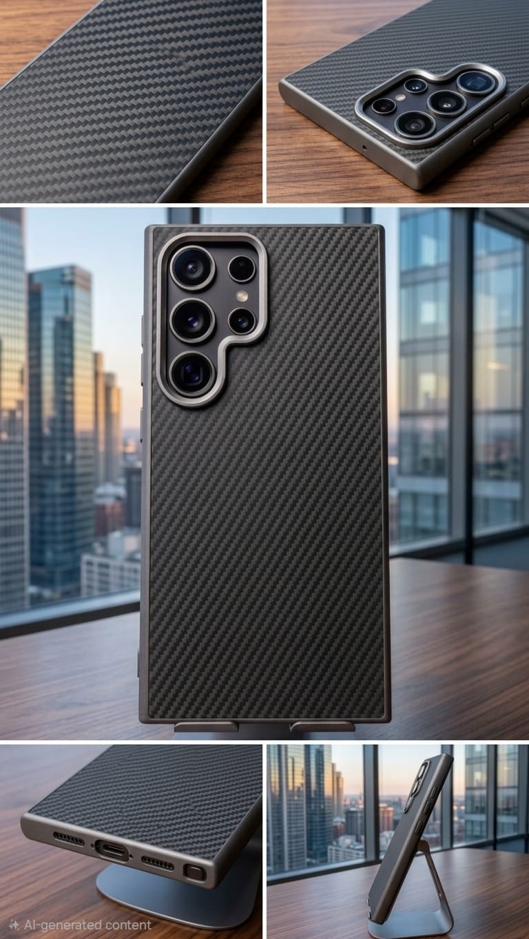 Carbon Fiber Texture Case for Samsung Galaxy S24 Ultra