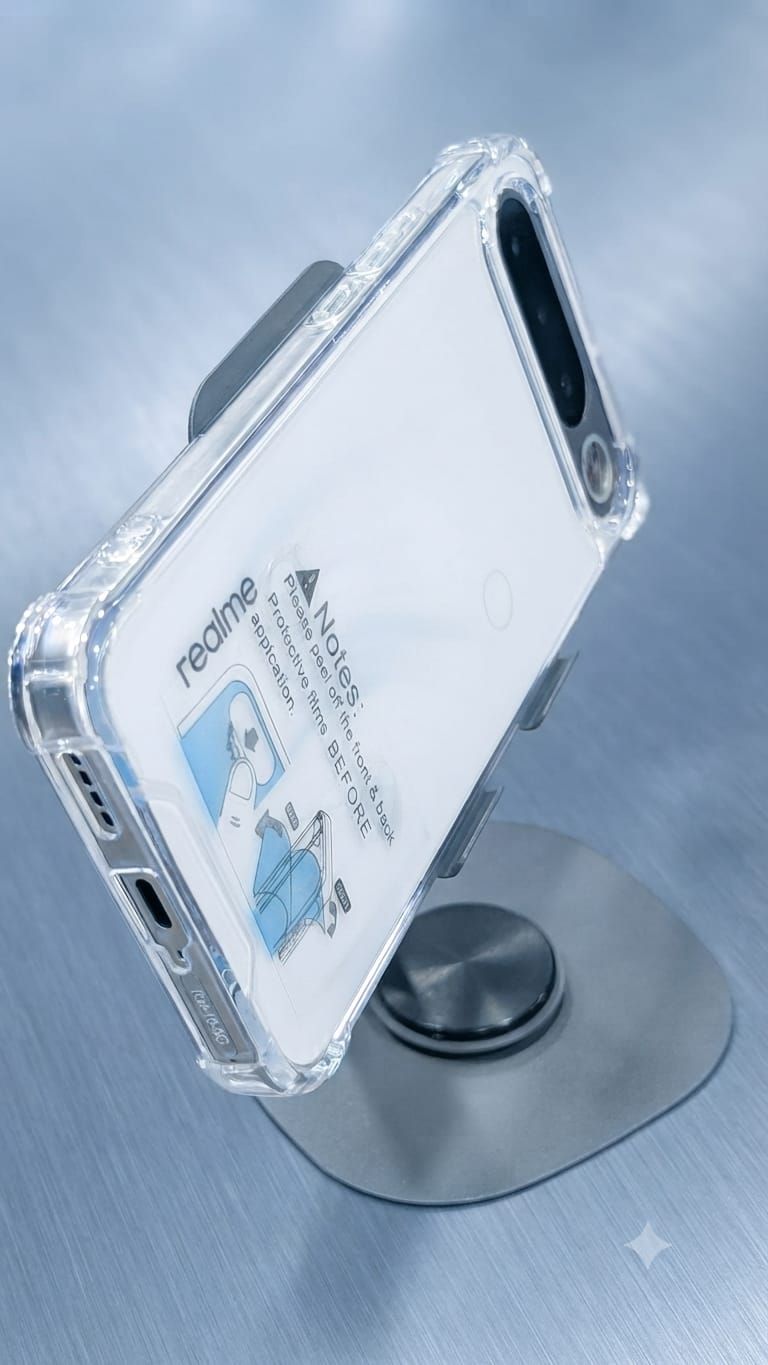 Realme 16 Four Corner Shockproof Transparent Back Case