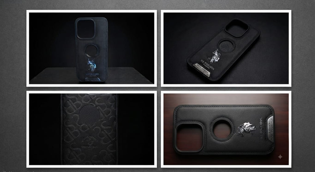 iPhone 15 Pro U.S. Polo Assn. MagSafe Leather Case with Kickstand