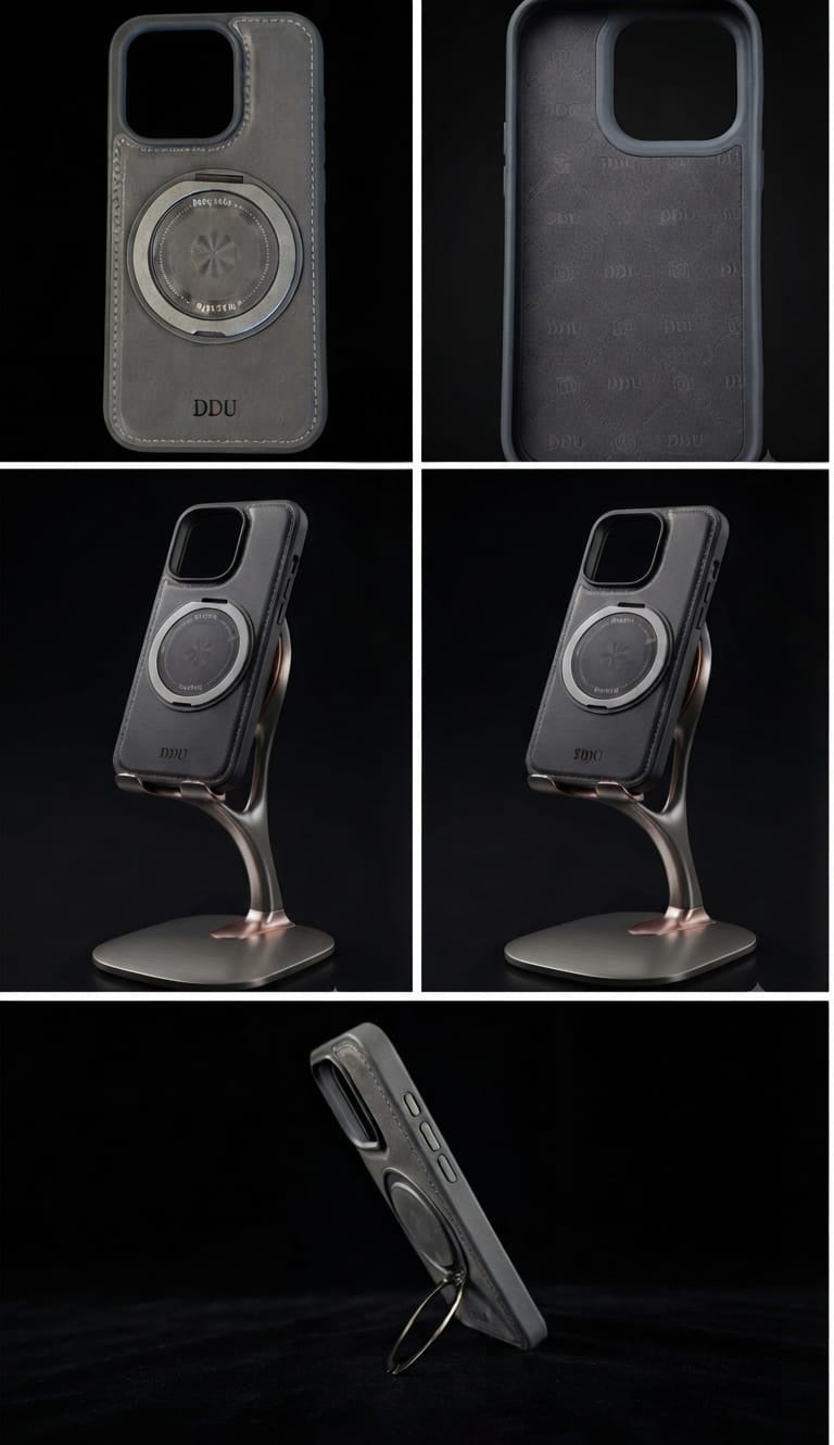 DDU iPhone 15 Pro MagSafe Leather Case interior view