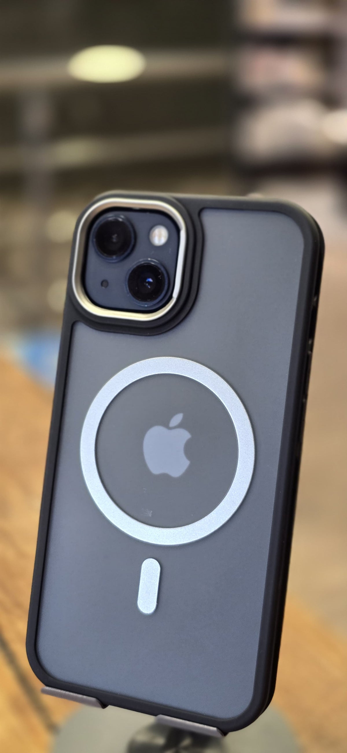 iPhone 13 Smoke Back MagSafe Case with Chrome Camera Ring