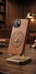 iPhone 13 Lion Design Leather Case