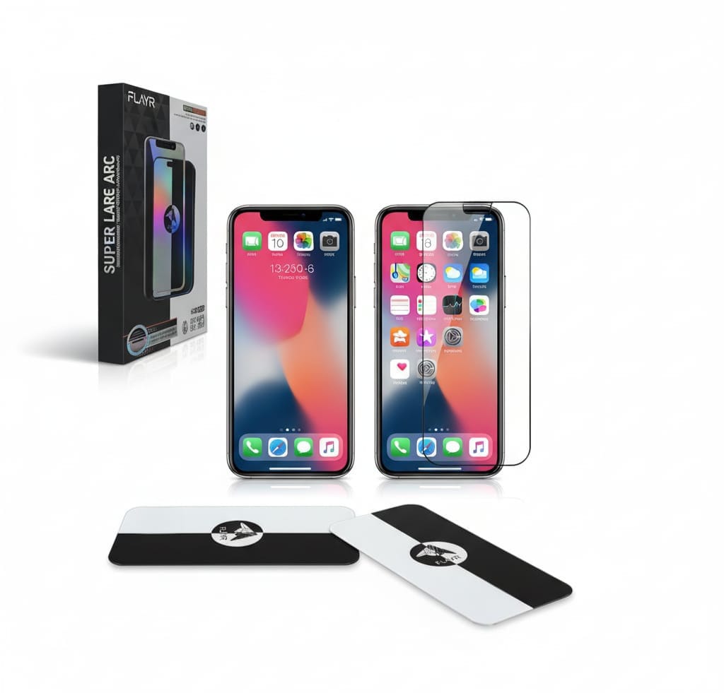 FLAYR Super Large Arc Border-Less Screen Protector - iPhone 16 / 16 Pro / 16 Pro Max