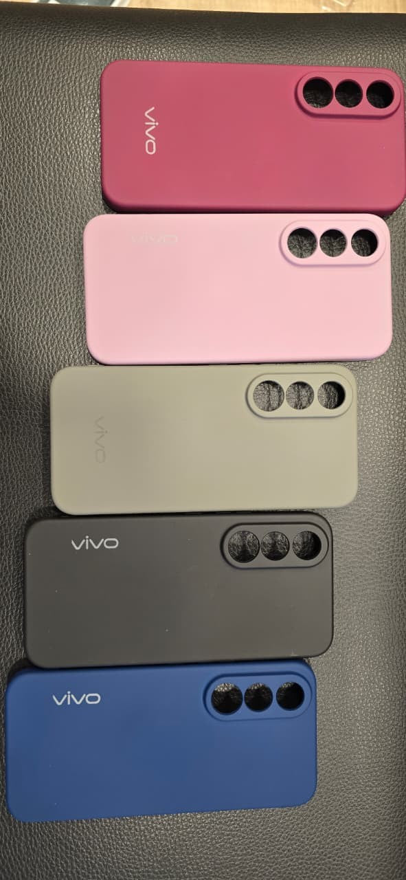 AMIRRS always trendy & tech silicone back covers for Vivo phones in various matte colours with raised camera protection
