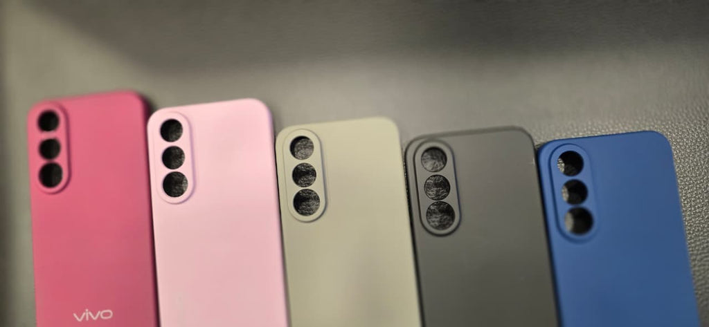AMIRRS always trendy & tech silicone phone cases for Vivo in various matte colours with raised camera protection