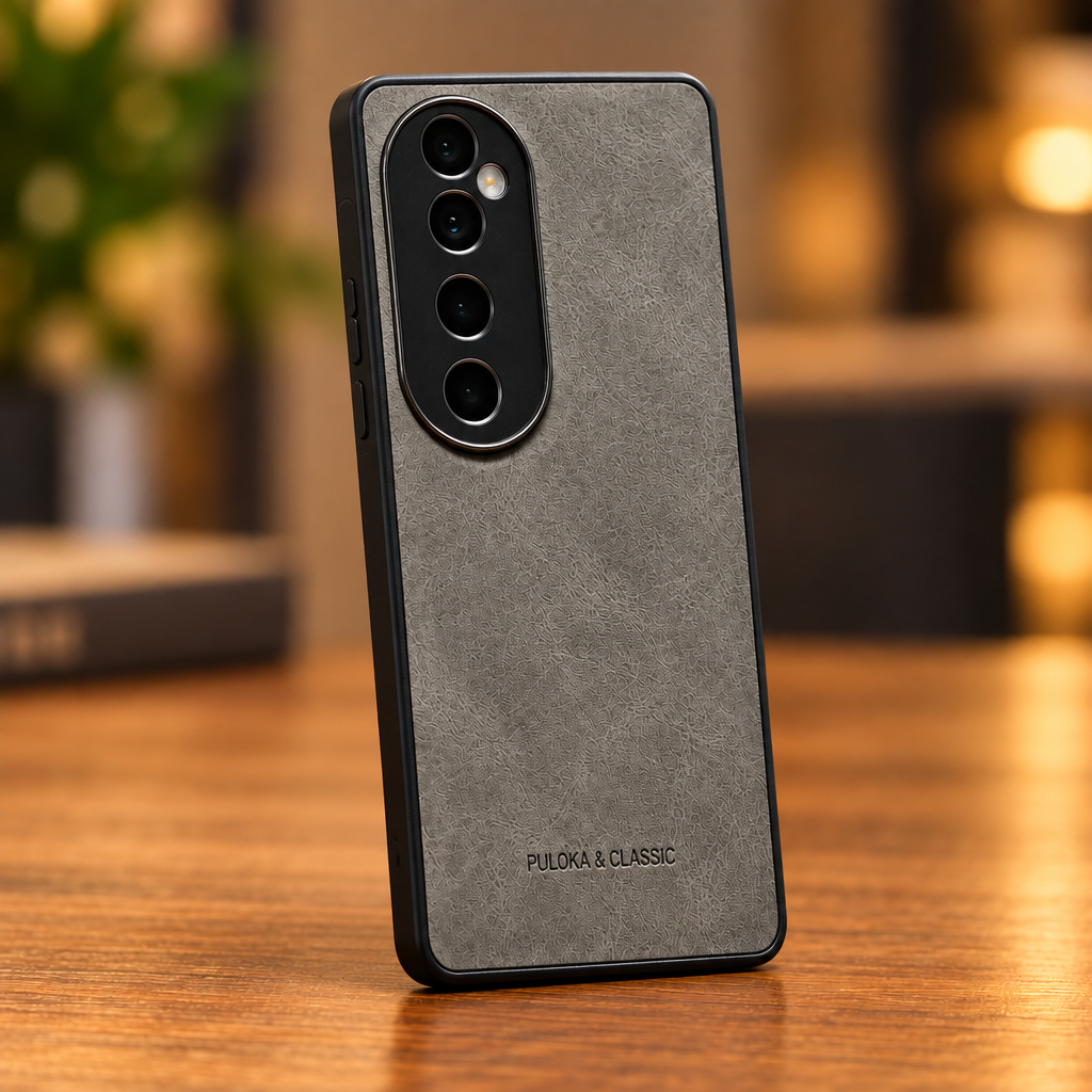 Vivo V40 / V40 Pro Premium Leather Finish Back Cover with Camera Protection