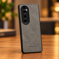 Vivo V40 / V40 Pro Premium Leather Finish Back Cover with Camera Protection