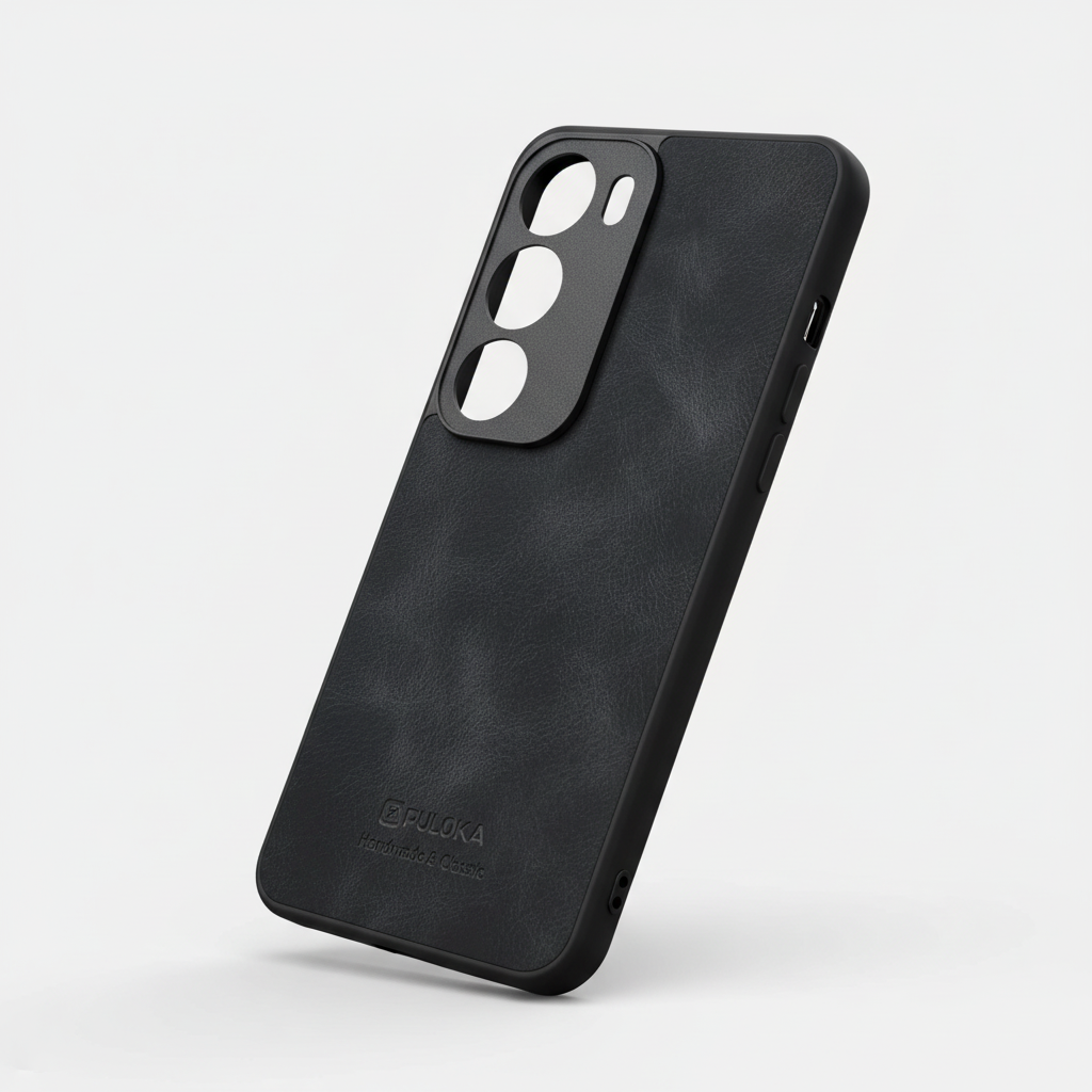 Vivo Y29 & Vivo Y19s Textured Camera Cutout Back Case - Brown & Black