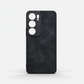 Vivo Y29 & Vivo Y19s Textured Camera Cutout Back Case - Brown & Black