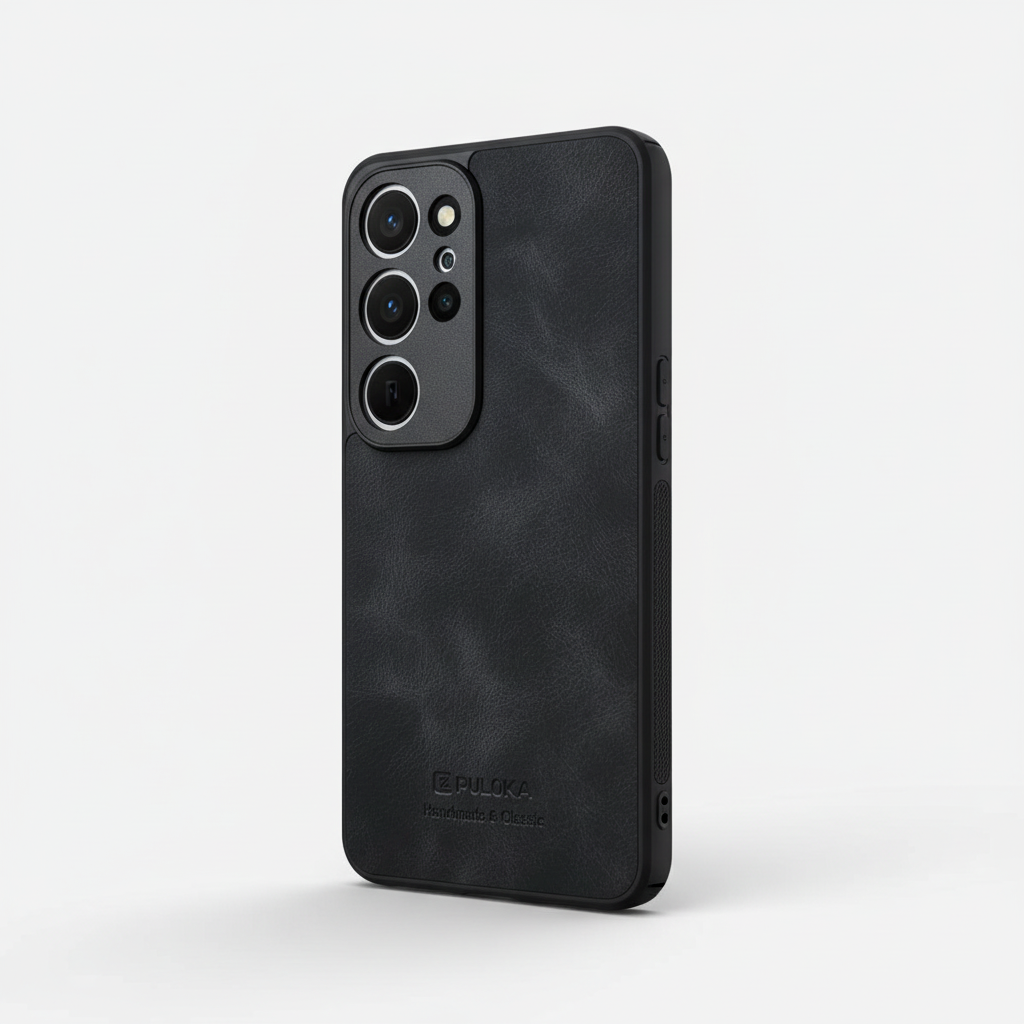 Vivo Y29 & Vivo Y19s Textured Camera Cutout Back Case - Brown & Black