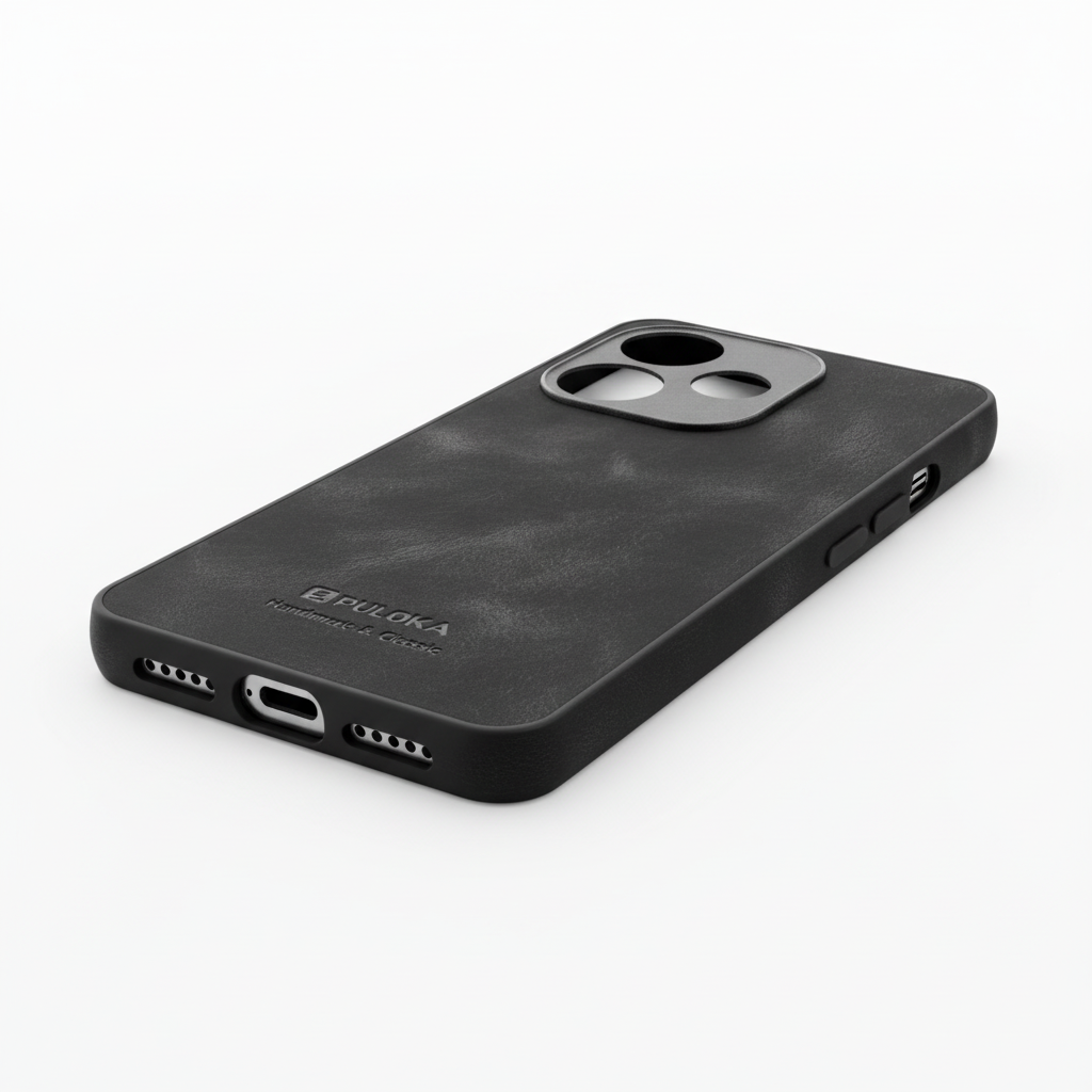 OPPO A5 Pro PULOKA PU Leather Textured Back Cover