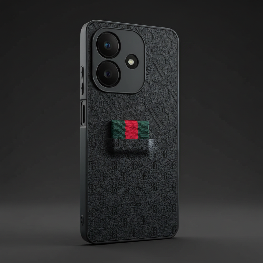 OPPO A3x Luxury Monogram Textured Woven-Tab Back Cover