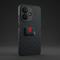 OPPO A3x Luxury Monogram Textured Woven-Tab Back Cover