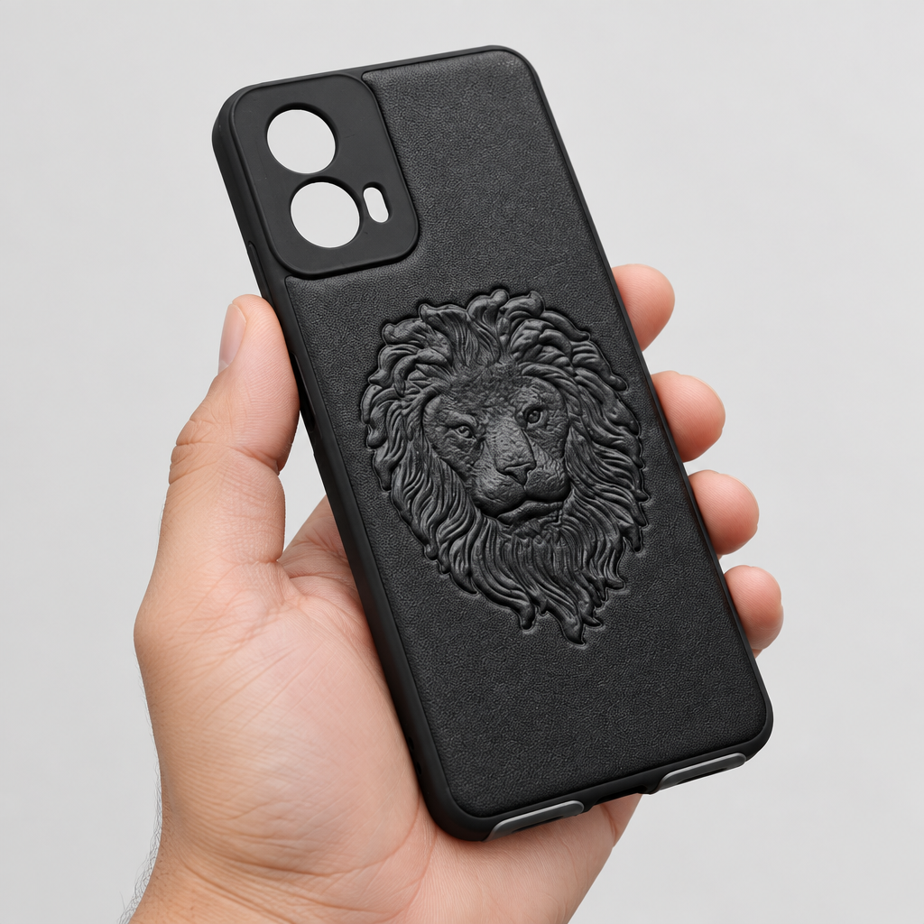 Moto G34 / Moto G45 Lion Emboss Phone Cover