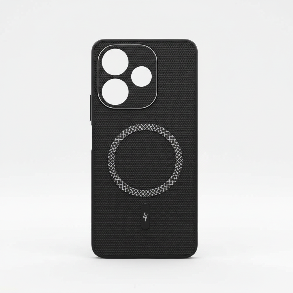 OPPO A5 Pro PU Leather Textured Magnetic Ring Back Cover