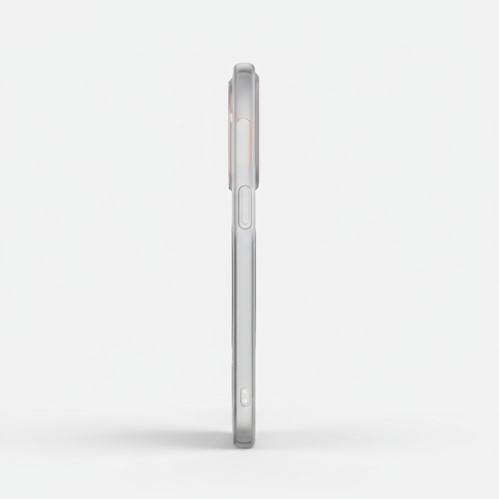 Samsung A57 Clear MagSafe-Style Phone Case - Black, Grey & Orange