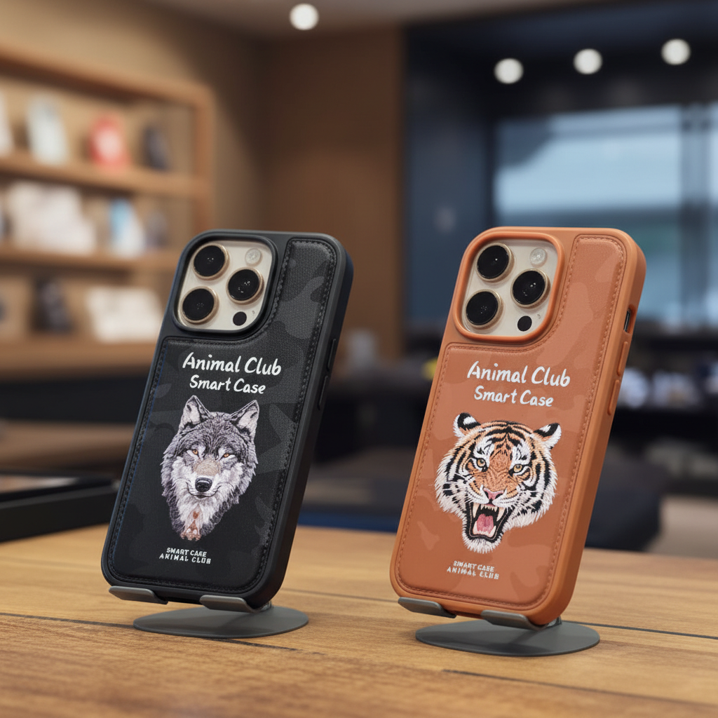 iPhone 16 Pro Animal Club Smart Case | Wolf & Tiger