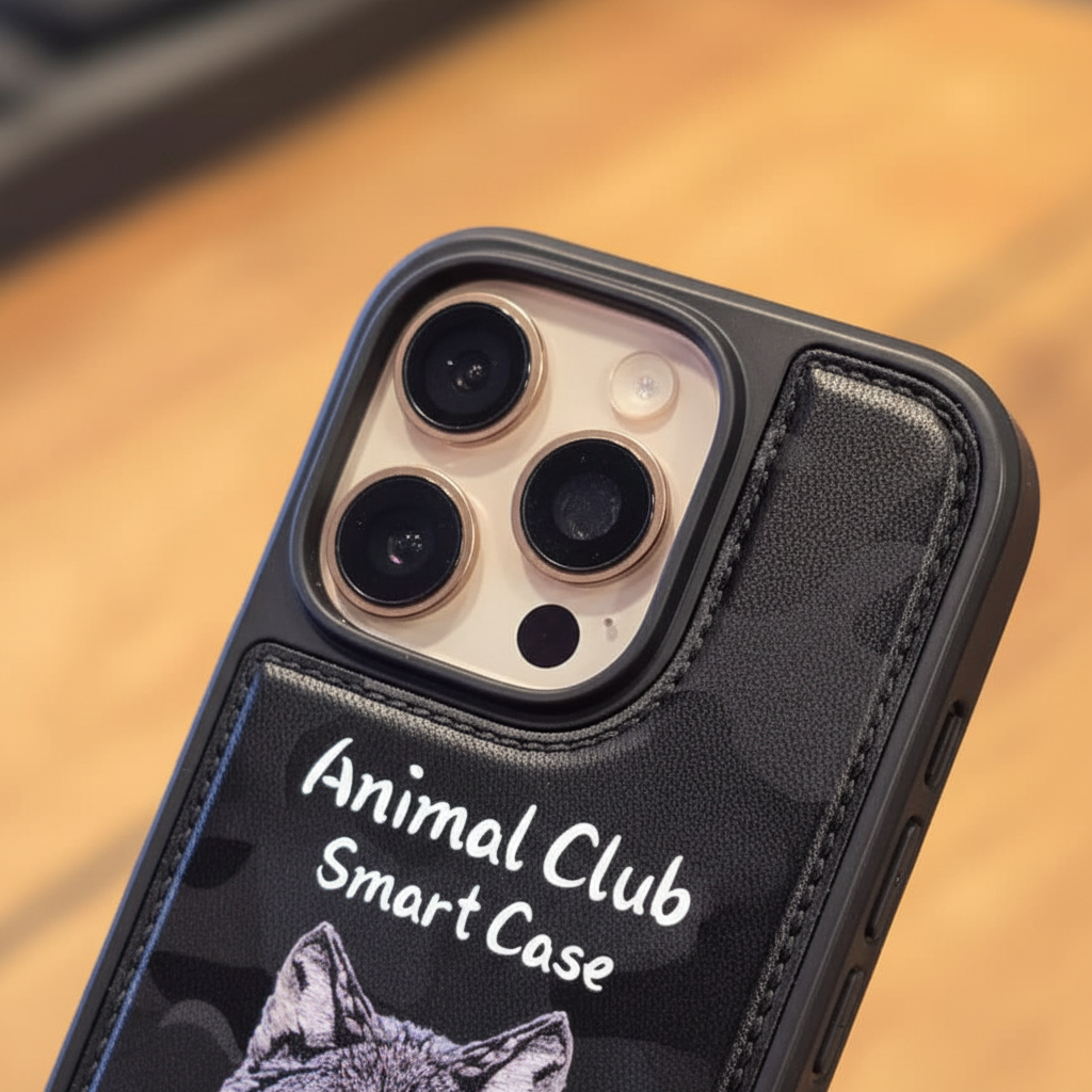 iPhone 16 Pro Animal Club Smart Case | Wolf & Tiger