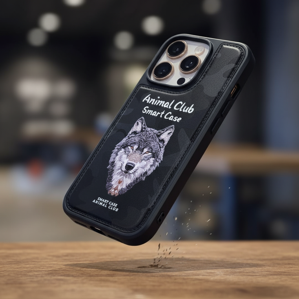 iPhone 16 Pro Animal Club Smart Case | Wolf & Tiger