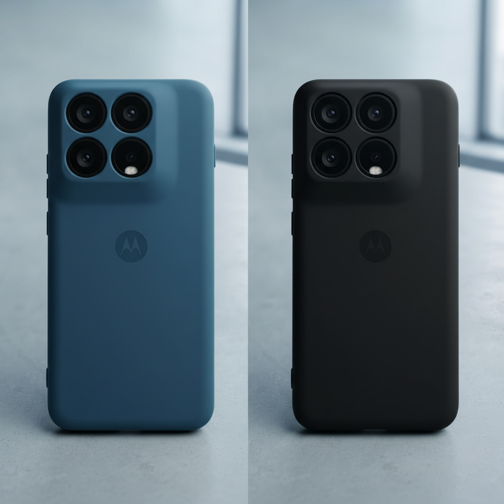Moto Edge 70 Fusion & Moto Edge 70 Pro Matte Phone Case | Green & Light Grey