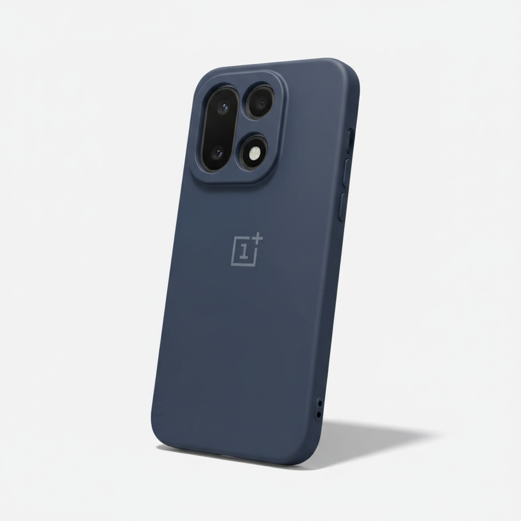 OnePlus 15 Silicone Back Case - Black, Blue & Grey