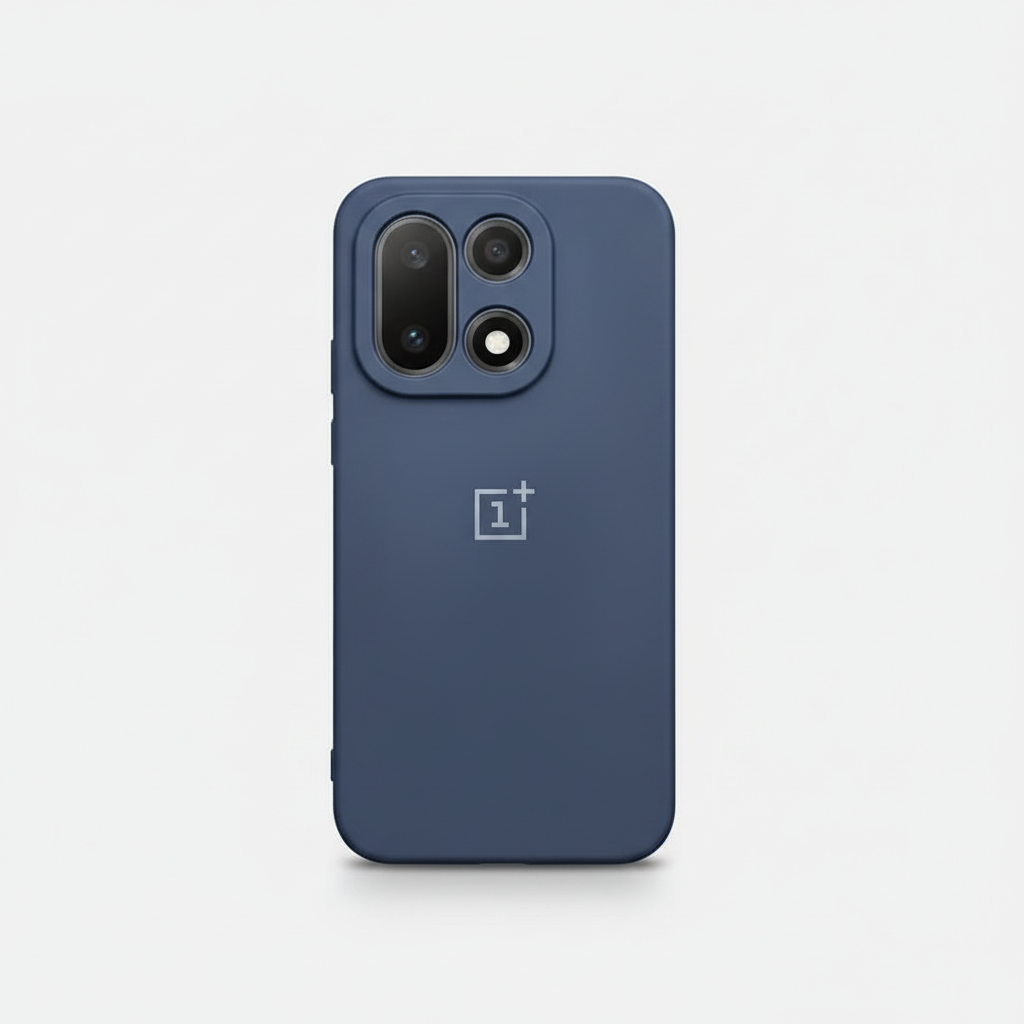 OnePlus 15 Silicone Back Case - Black, Blue & Grey