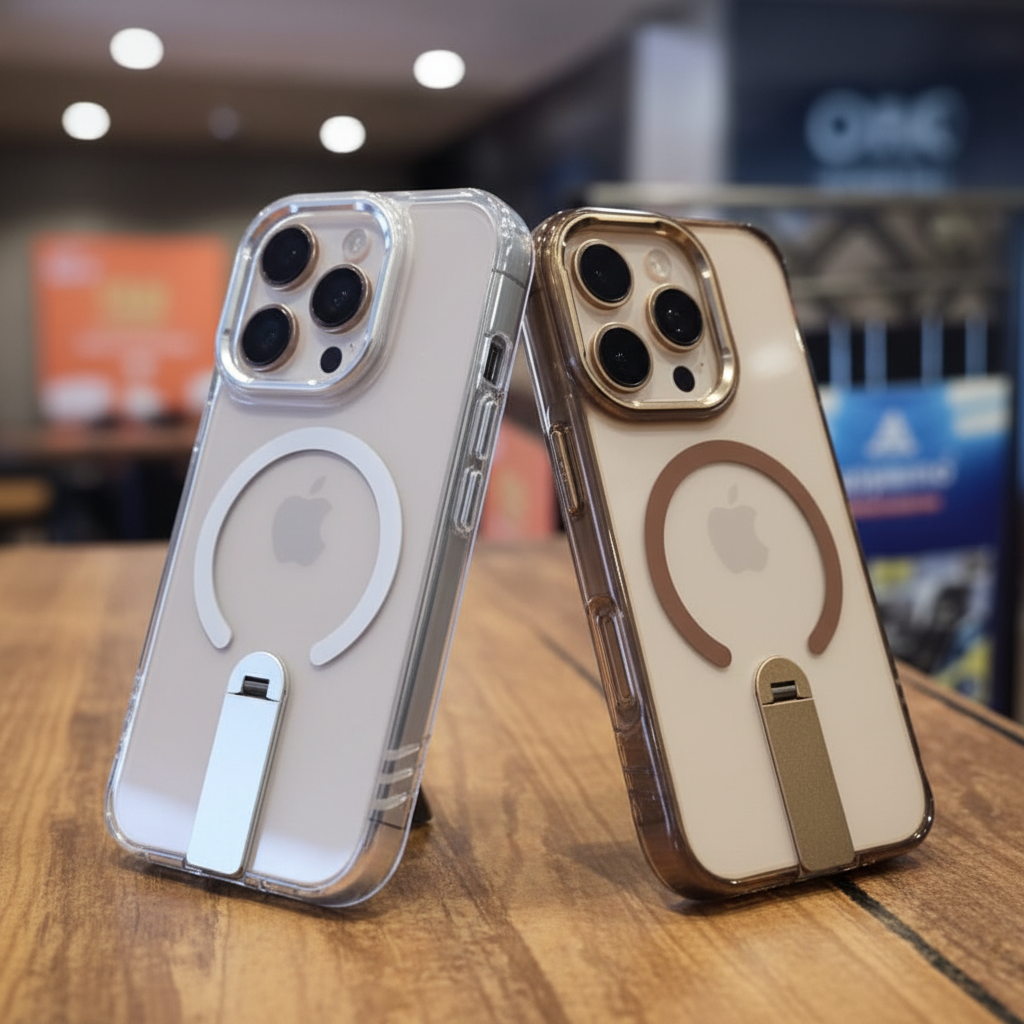 iPhone 16 Pro Transparent MagSafe Kickstand Case
