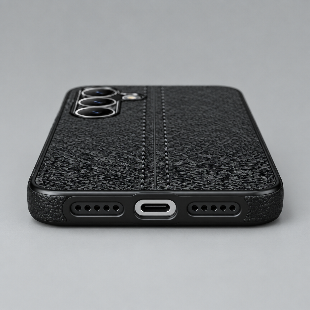 Samsung Galaxy S24/S25 Leather-Texture Back Case