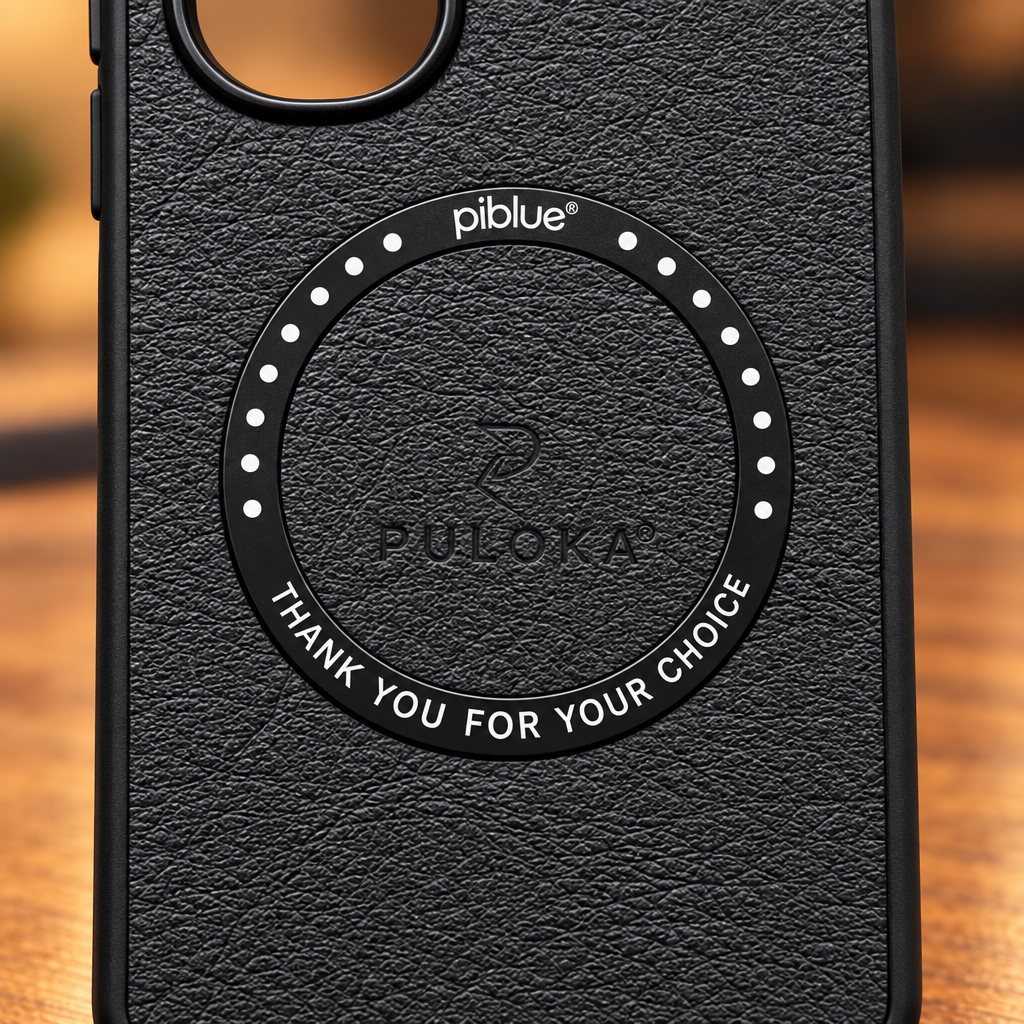 Vivo V40e PULOKA Magnetic Ring Leather Back Case