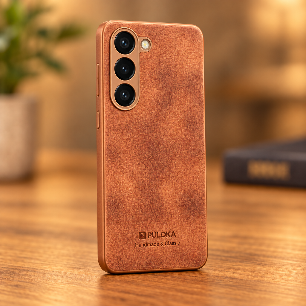 Vivo Y04 / Y19e / Y29s PULOKA Leather-Texture Back Case