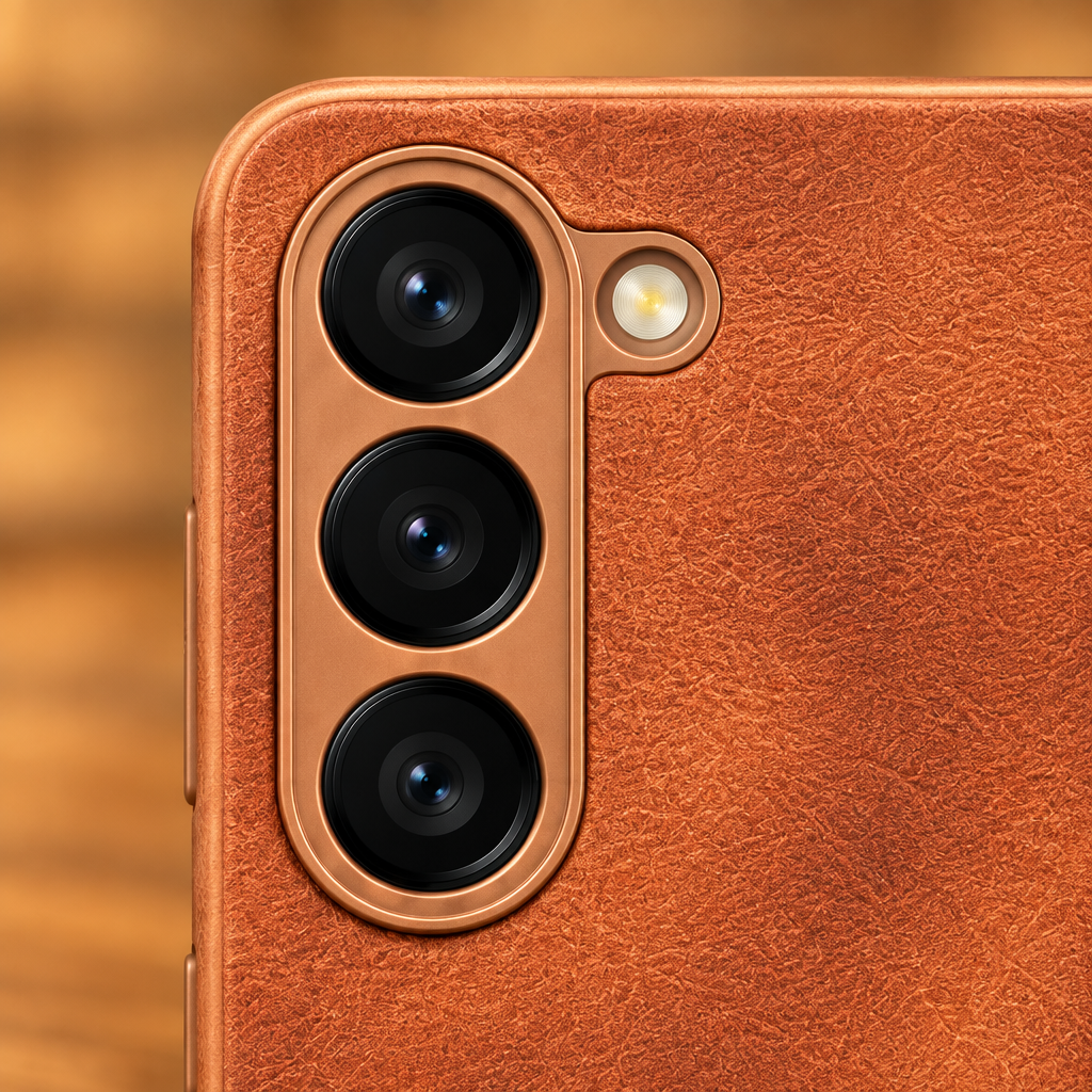 Vivo Y04 / Y19e / Y29s PULOKA Leather-Texture Back Case