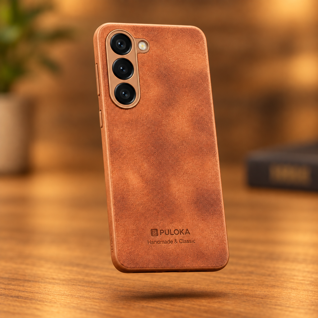 Vivo Y04 / Y19e / Y29s PULOKA Leather-Texture Back Case