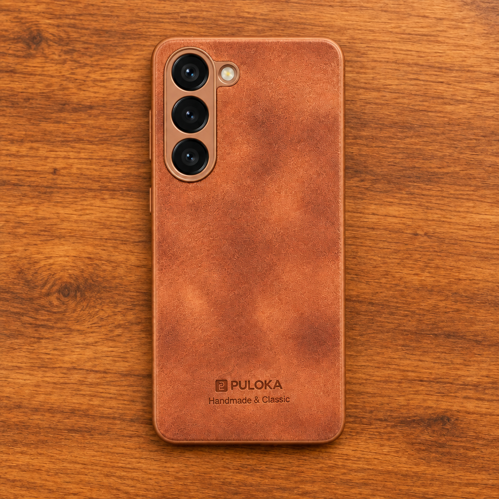 Vivo Y04 / Y19e / Y29s PULOKA Leather-Texture Back Case