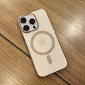 iPhone 16 Pro Transparent Magnetic Ring Case | Black & Brown