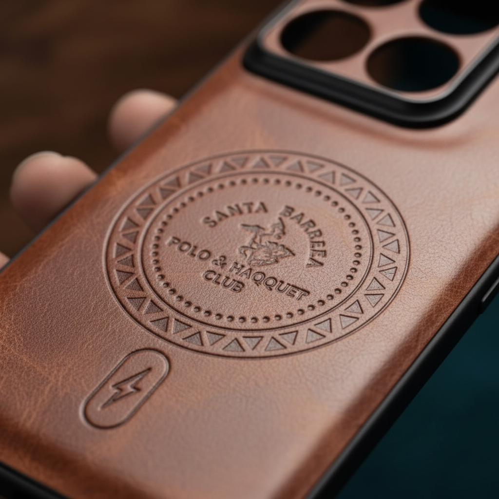 Moto Edge 70 Fusion & Moto Edge 70 Pro Embossed Leather-Texture Case | Navy Blue & Brown