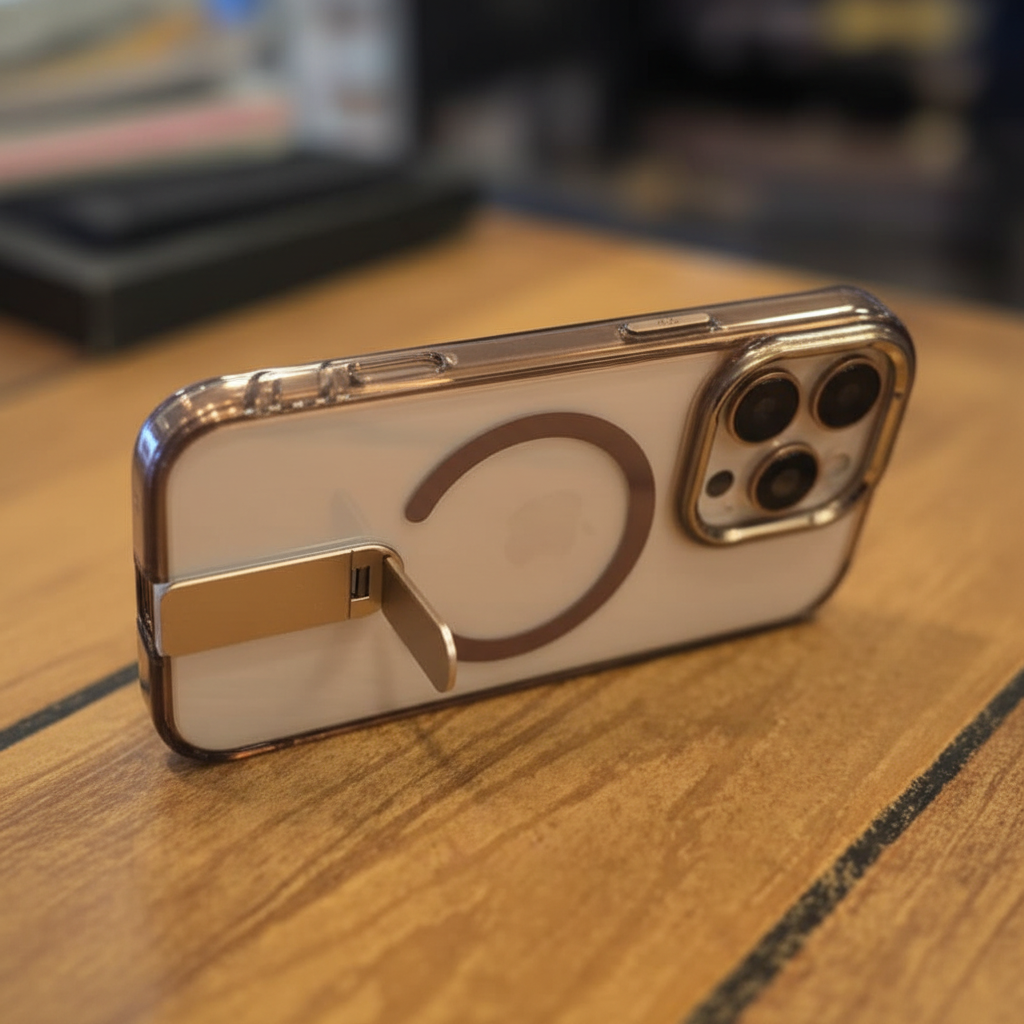 iPhone 16 Pro Transparent MagSafe Kickstand Case