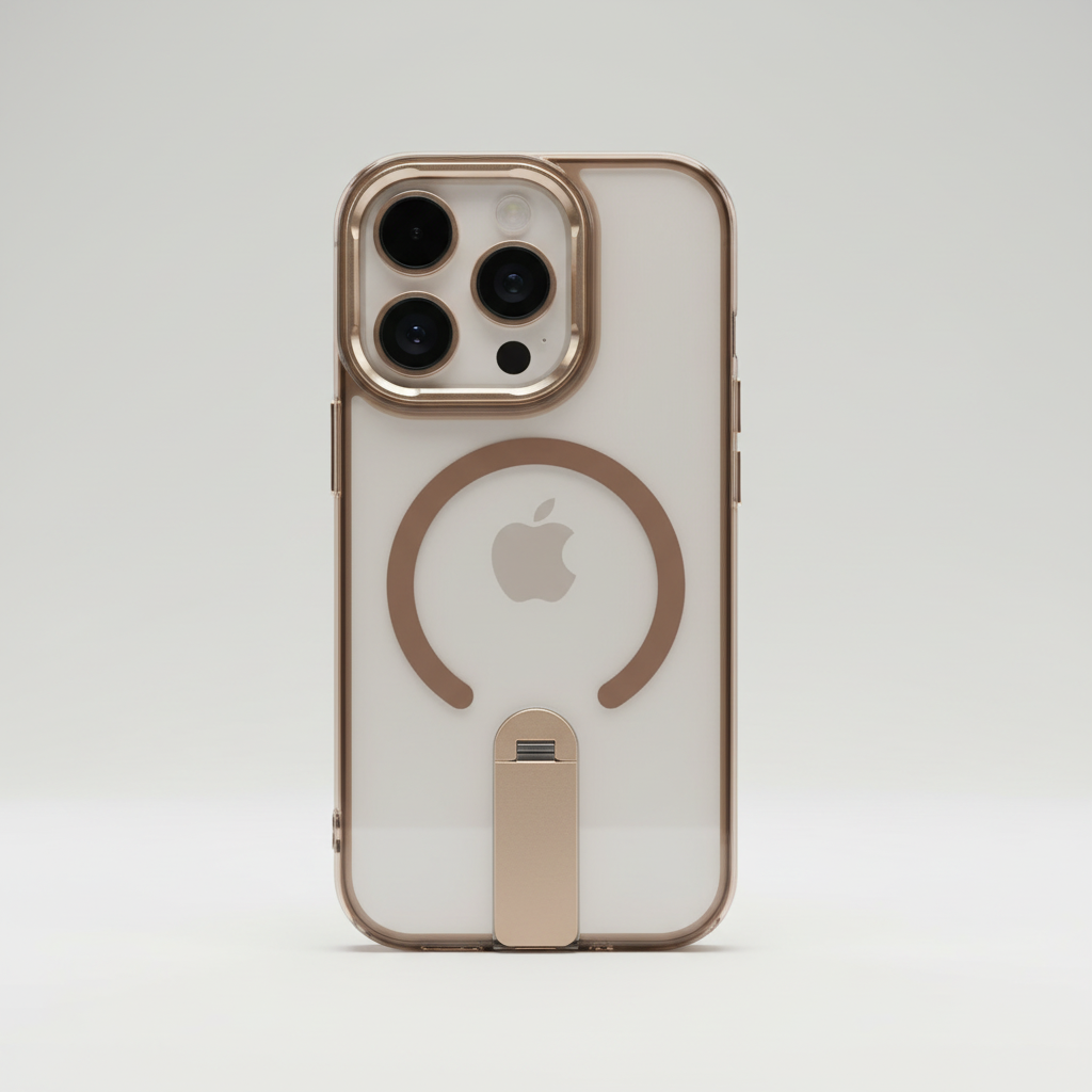 iPhone 16 Pro Transparent MagSafe Kickstand Case