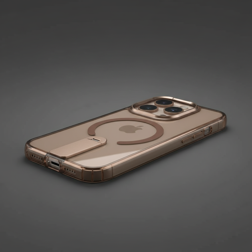iPhone 16 Pro Transparent MagSafe Kickstand Case