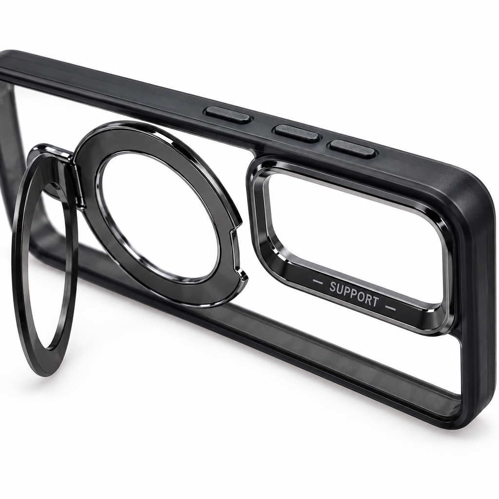 Samsung Galaxy S23 Clear Ring Kickstand Case