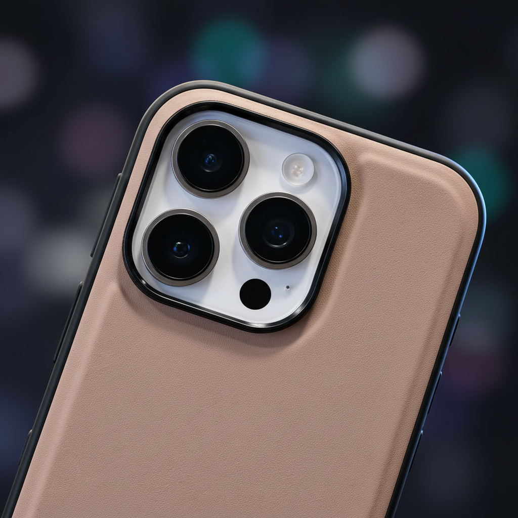X-Level iPhone 16 Pro Beige Kickstand Phone Case