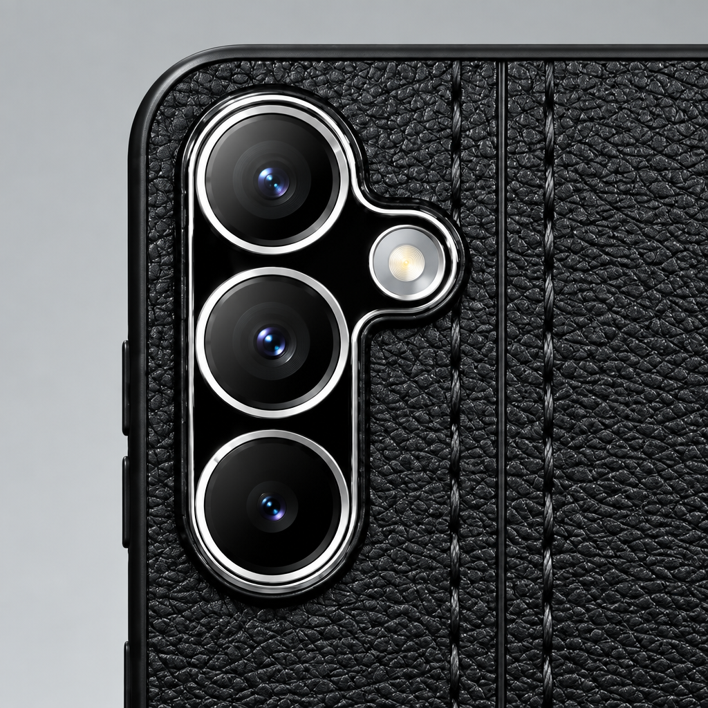 Samsung Galaxy S24/S25 Leather-Texture Back Case