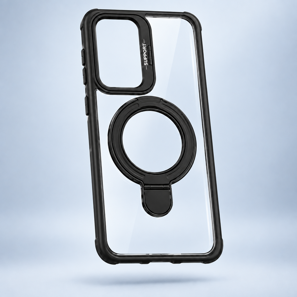 Samsung Galaxy S23 Clear Ring Kickstand Case
