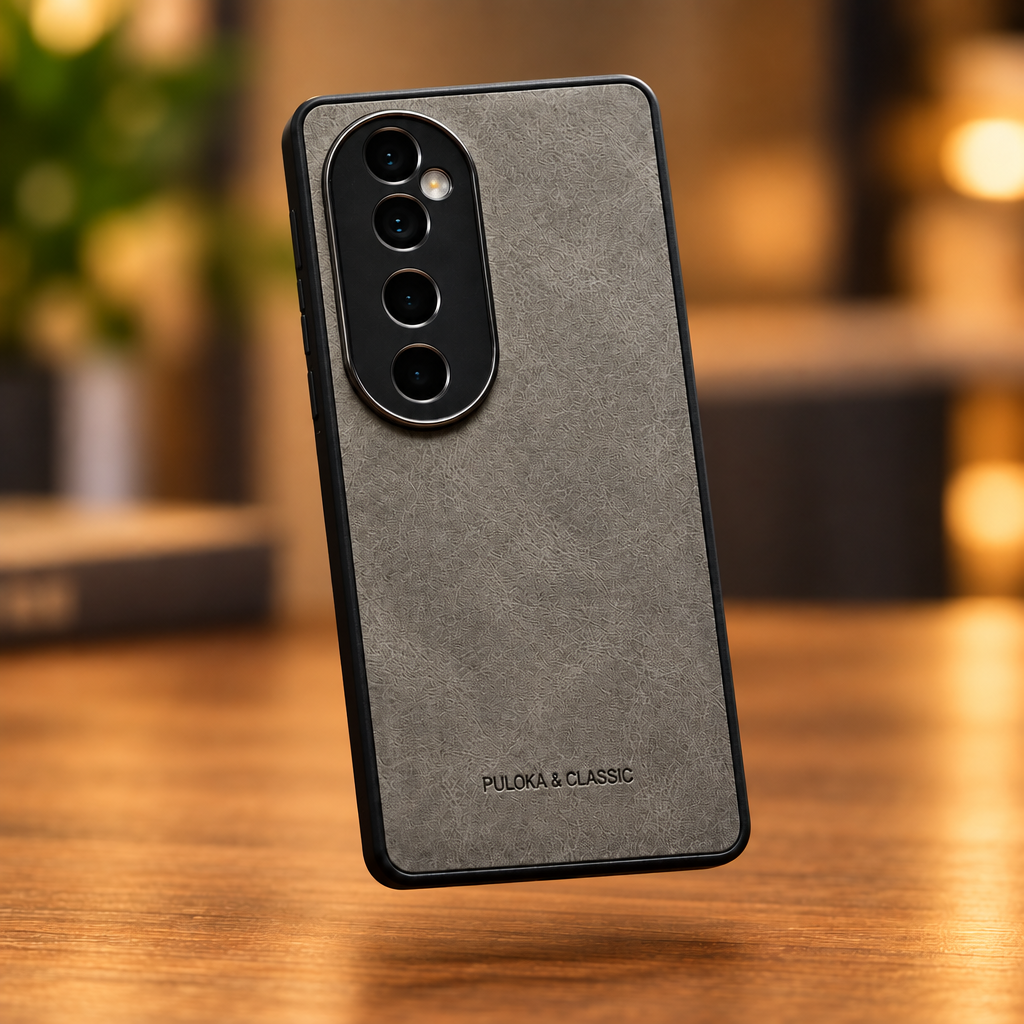 Vivo V40 / V40 Pro Premium Leather Finish Back Cover with Camera Protection