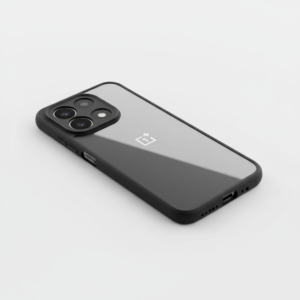 OnePlus 15 Clear Black-Bumper Phone Case