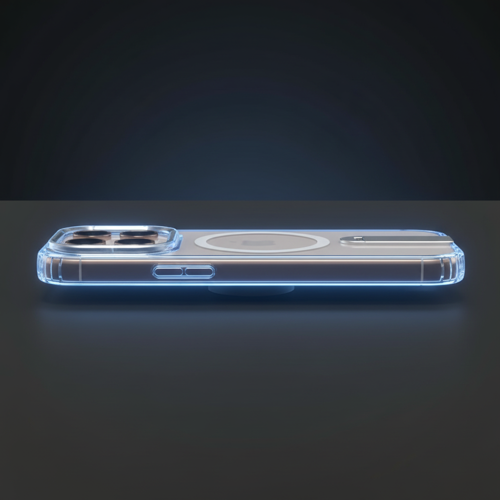 iPhone 16 Pro Transparent MagSafe Kickstand Case