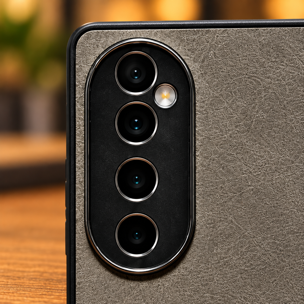 Vivo V40 / V40 Pro Premium Leather Finish Back Cover with Camera Protection