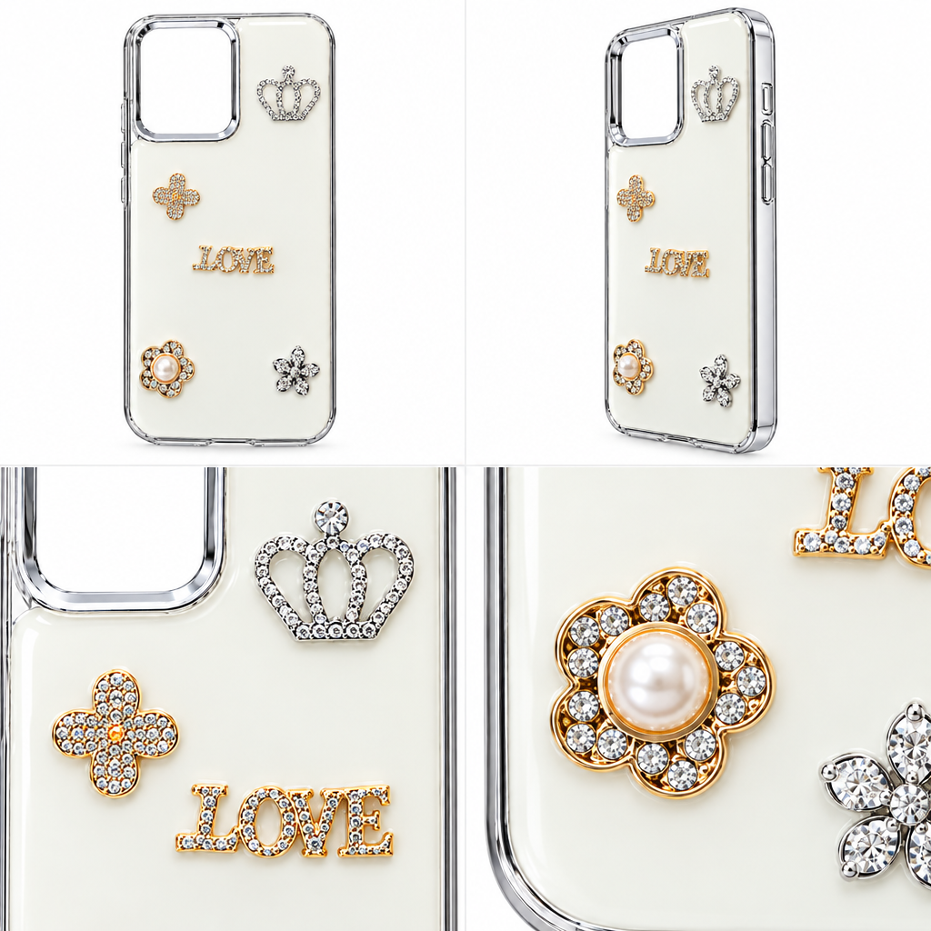 Oppo Reno 13 Pro Crystal Charm Back Case