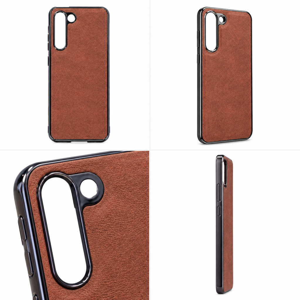 Samsung Galaxy S23 Leather-Texture Back Case